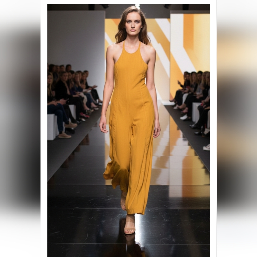 Free People Mustard Maxi Dress